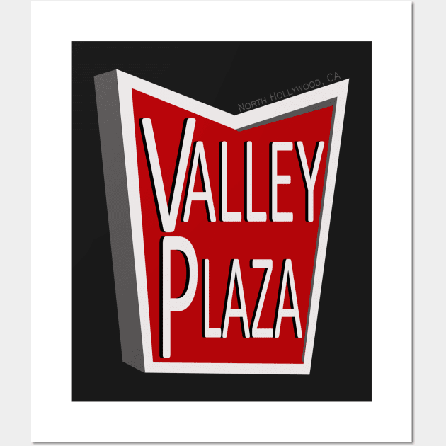 Valley Plaza Vintage Sign Wall Art by OKAT